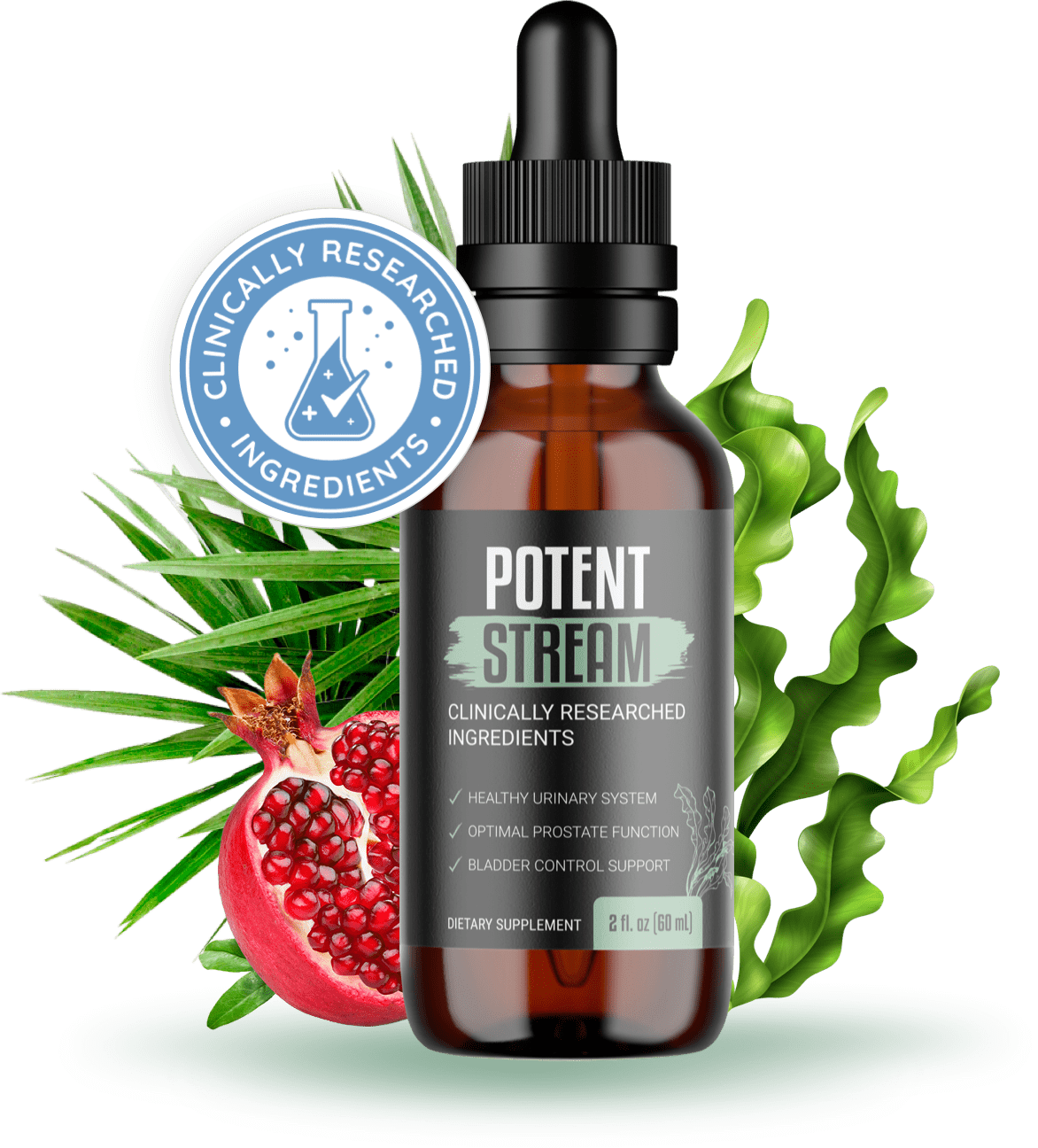 PotentStream natural prostate support formula bottle